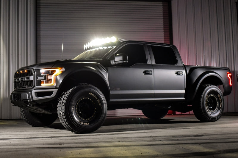KC HiLiTES 17-18 Ford Raptor 57in. Pro6 Gravity LED 9-Light 180w Combo Beam Overhead Light Bar Sys KC HiLiTES 17-18 Ford Raptor 57in. Pro6 Gravity LED 9-Light 180w Combo Beam Overhead Light Bar Sys