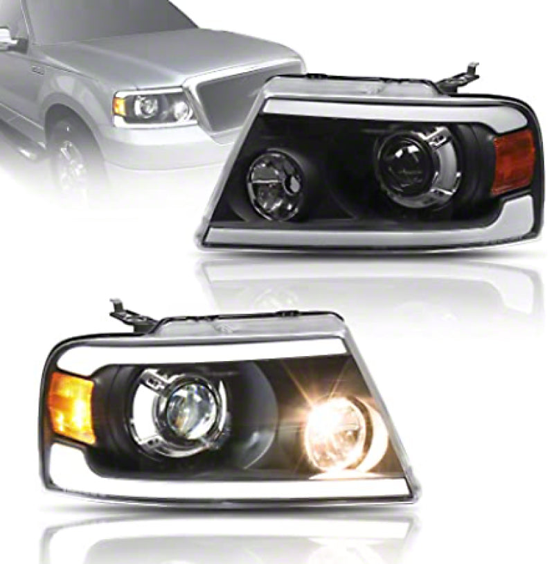 Raxiom 04-08 Ford F-150 Axial Series LED Projector Headlights- Blk Housing (Clear Lens) Raxiom 04-08 Ford F-150 Axial Series LED Projector Headlights- Blk Housing (Clear Lens)