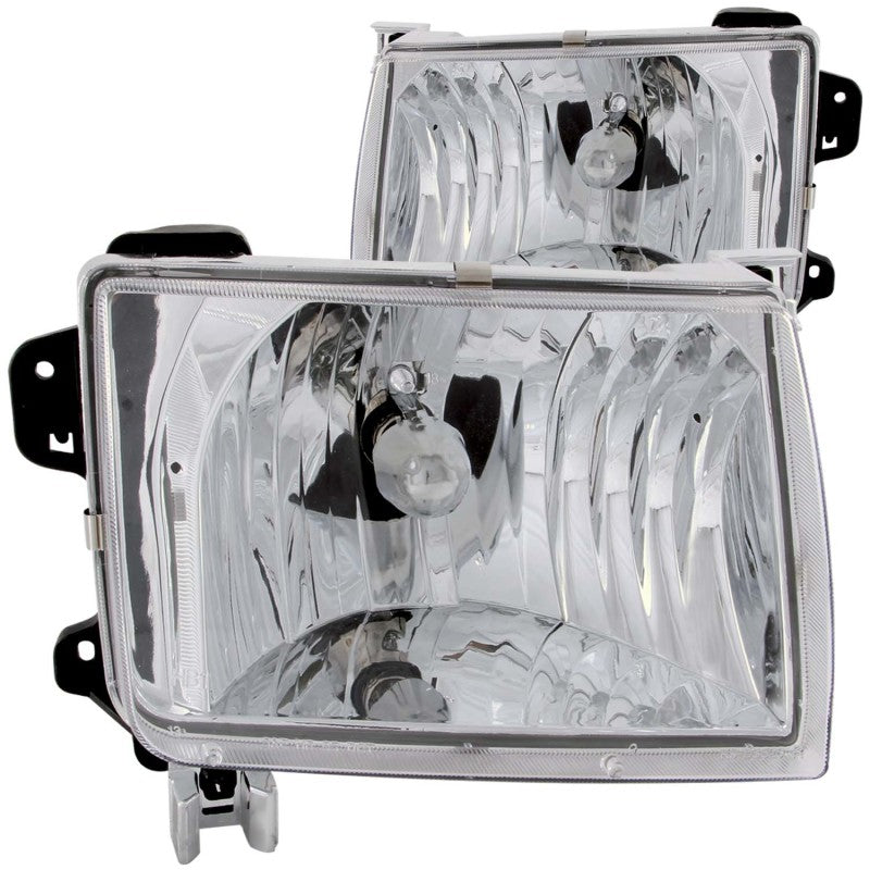 ANZO 1998-2000 Nissan Frontier Crystal Headlights Chrome ANZO 1998-2000 Nissan Frontier Crystal Headlights Chrome
