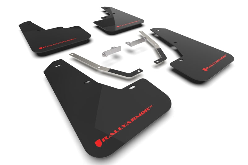 Rally Armor 24-25 Subaru Crosstrek Black UR Mud Flap Red Logo Rally Armor 24-25 Subaru Crosstrek Black UR Mud Flap Red Logo