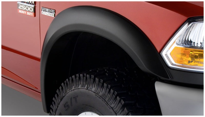 Bushwacker 10-18 Dodge Ram 2500 Fleetside Extend-A-Fender Style Flares 4pc 76.3/98.3in Bed - Black Bushwacker 10-18 Dodge Ram 2500 Fleetside Extend-A-Fender Style Flares 4pc 76.3/98.3in Bed - Black