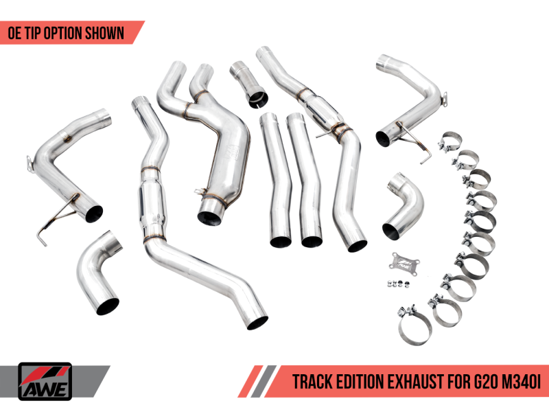 AWE Tuning 2019+ BMW M340i (G20) Track Edition Exhaust (Use OE Tips) AWE Tuning 2019+ BMW M340i (G20) Track Edition Exhaust (Use OE Tips)