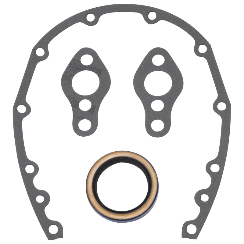 Edelbrock SBC Timing Cover Gasket And Oil Seal Kit Edelbrock SBC Timing Cover Gasket And Oil Seal Kit