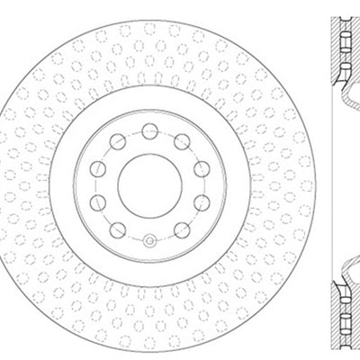 StopTech Slotted & Drilled Sport Brake Rotor