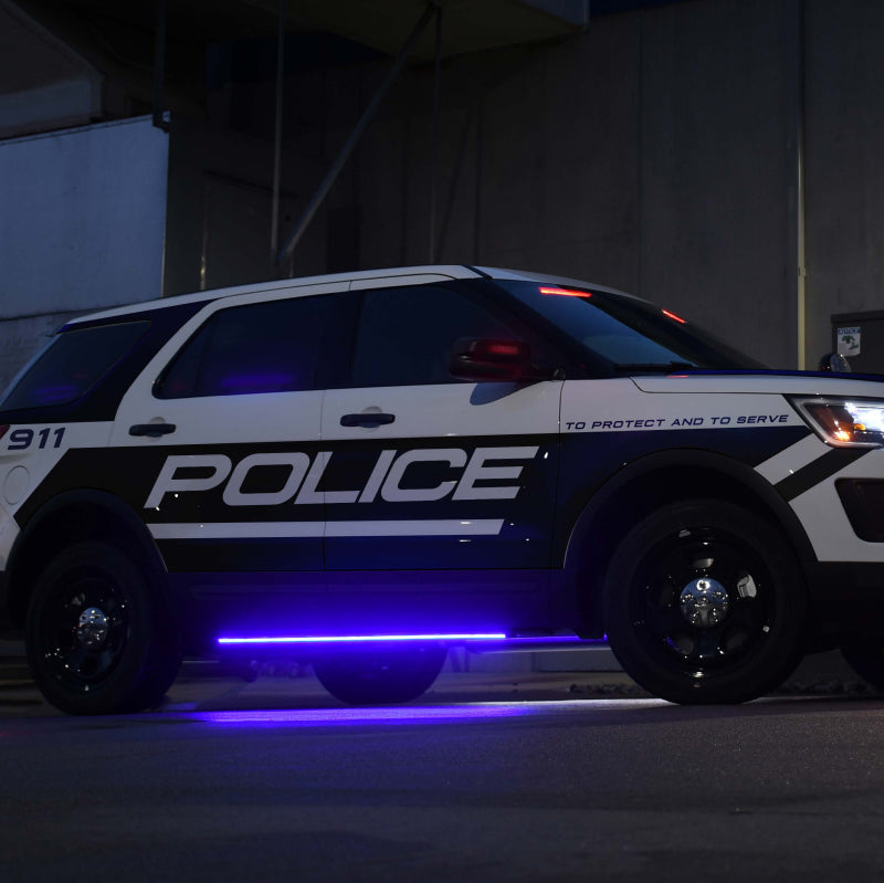 Putco 11-19 Ford Explorer Interceptor Blade Rocker Kits Sideliners - Blue & White w/ White Override Putco 11-19 Ford Explorer Interceptor Blade Rocker Kits Sideliners - Blue & White w/ White Override