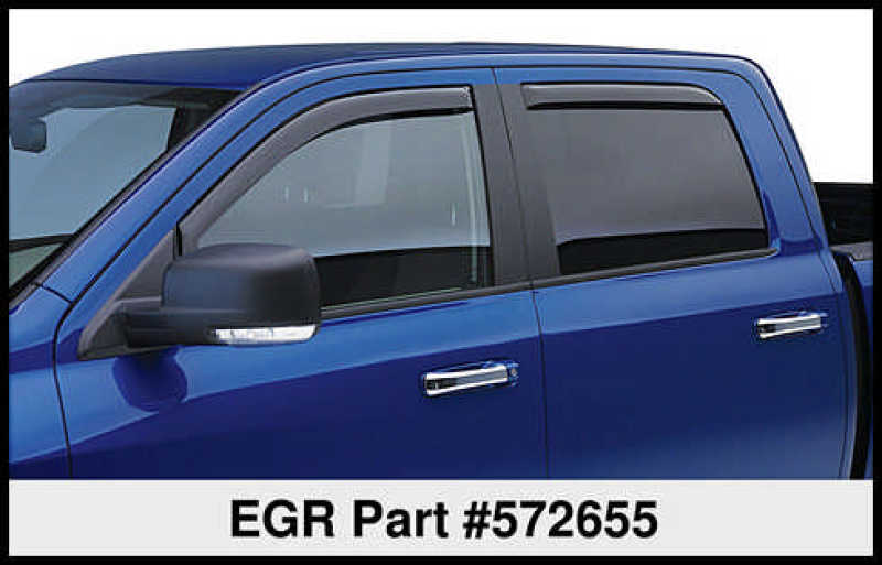 EGR 09-12 Dodge Ram F/S Pickup Quad Cab In-Channel Window Visors - Set of 4 - Matte (572655) EGR 09-12 Dodge Ram F/S Pickup Quad Cab In-Channel Window Visors - Set of 4 - Matte (572655)