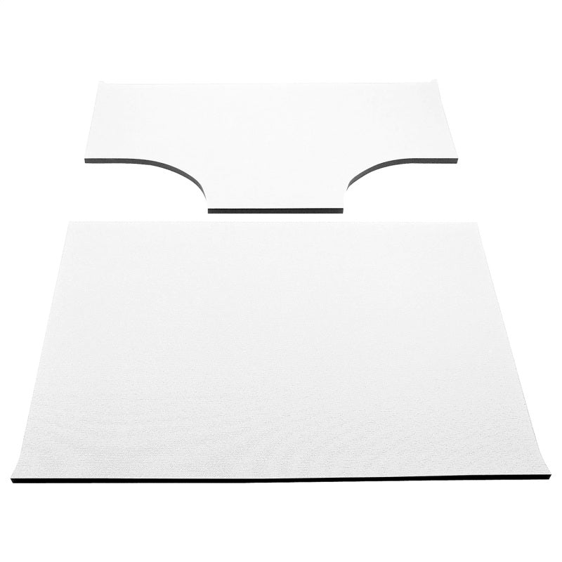DEI 03-06 Jeep Wrangler TJ 2-Door w/Speaker Pods Boom Mat Headliner - 2 Piece - White DEI 03-06 Jeep Wrangler TJ 2-Door w/Speaker Pods Boom Mat Headliner - 2 Piece - White