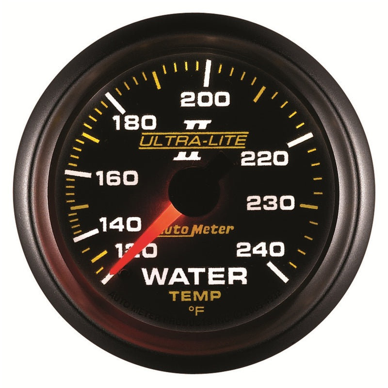 Autometer Ultra-Lite II 52mm 120-240 Deg F Mechanical Water Temp Gauge Autometer Ultra-Lite II 52mm 120-240 Deg F Mechanical Water Temp Gauge