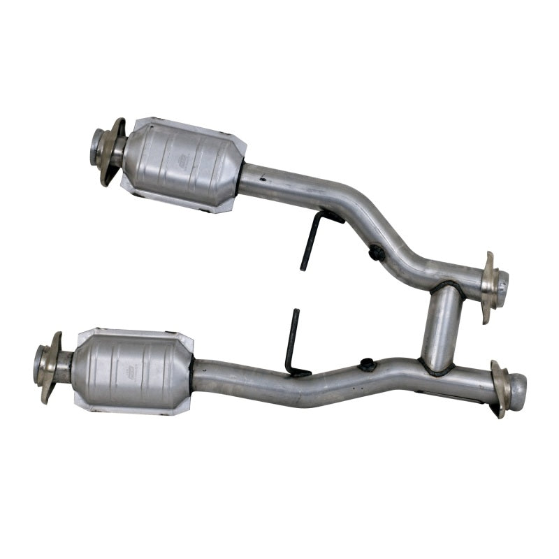 BBK 96-04 Mustang 4.6 GT / Cobra Short Mid H Pipe w Catalytic Converters 2-1/2 For Long Tube Headers BBK 96-04 Mustang 4.6 GT / Cobra Short Mid H Pipe w Catalytic Converters 2-1/2 For Long Tube Headers