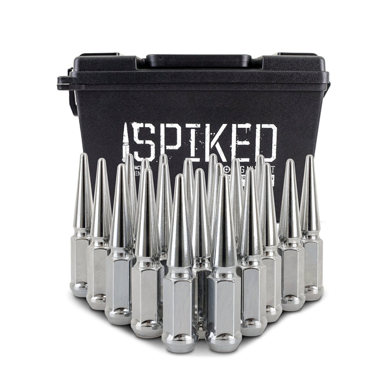 Mishimoto Steel Spiked Lug Nuts M12x1.5 20pc Set - Chrome Mishimoto Steel Spiked Lug Nuts M12x1.5 20pc Set - Chrome
