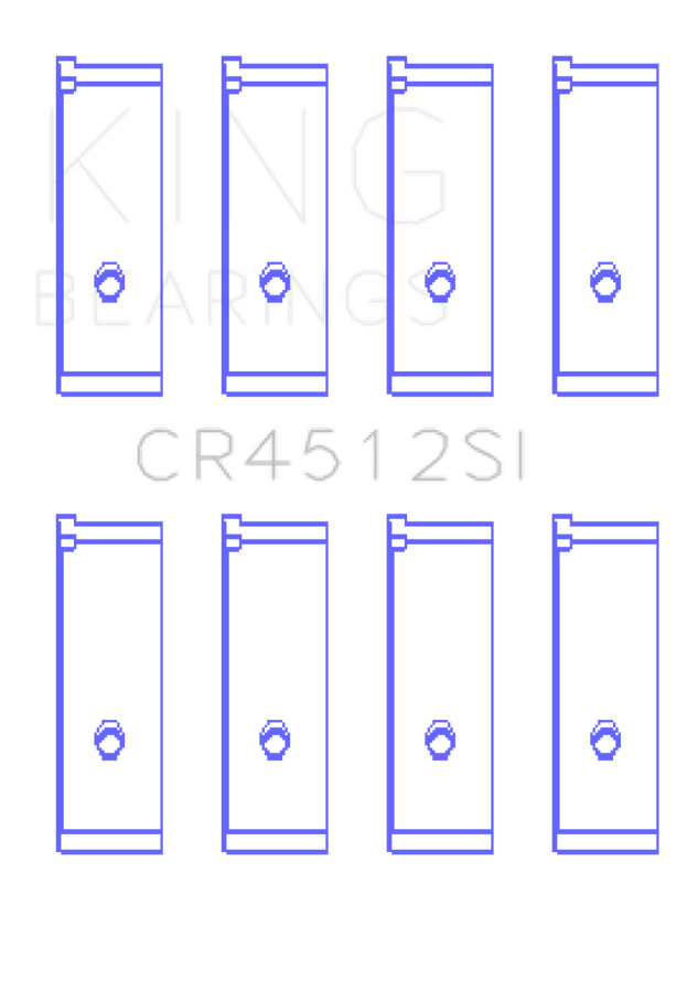 King Engine Bearings Honda D17A1/2 Rod Bearing Set - Size STD King Engine Bearings Honda D17A1/2 Rod Bearing Set - Size STD