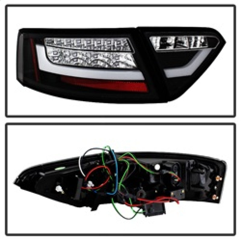 Spyder Audi A5 08-12 LED Tail Lights Black ALT-YD-AA508-LED-BK Spyder Audi A5 08-12 LED Tail Lights Black ALT-YD-AA508-LED-BK