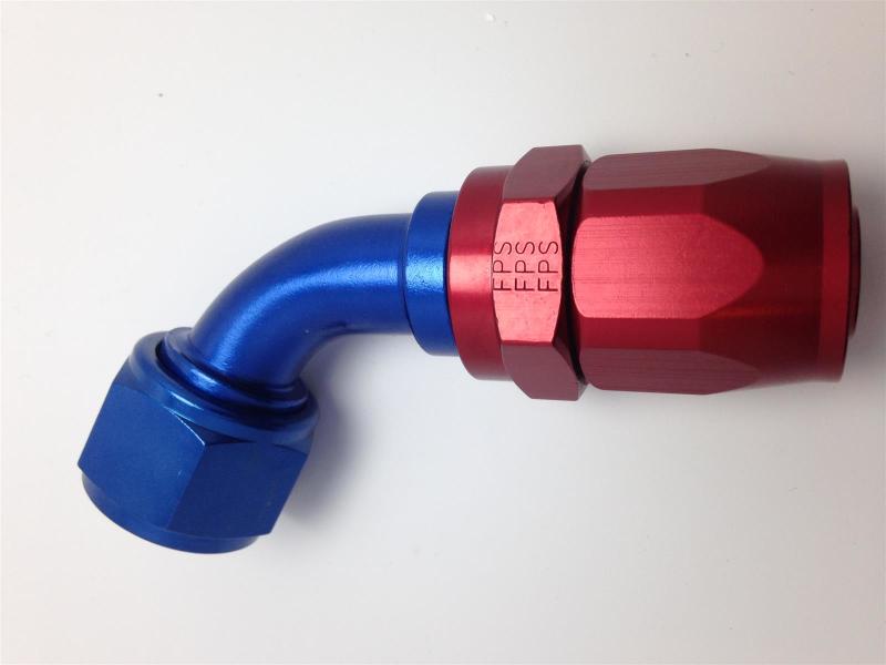Fragola -16AN Fem x -12AN Hose 60 Degree Reducing Hose End - Blue/Red Fragola -16AN Fem x -12AN Hose 60 Degree Reducing Hose End - Blue/Red