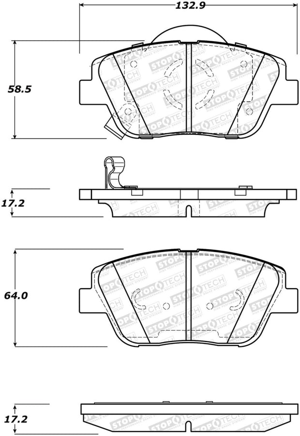 StopTech Street Brake Pads - Front StopTech Street Brake Pads - Front