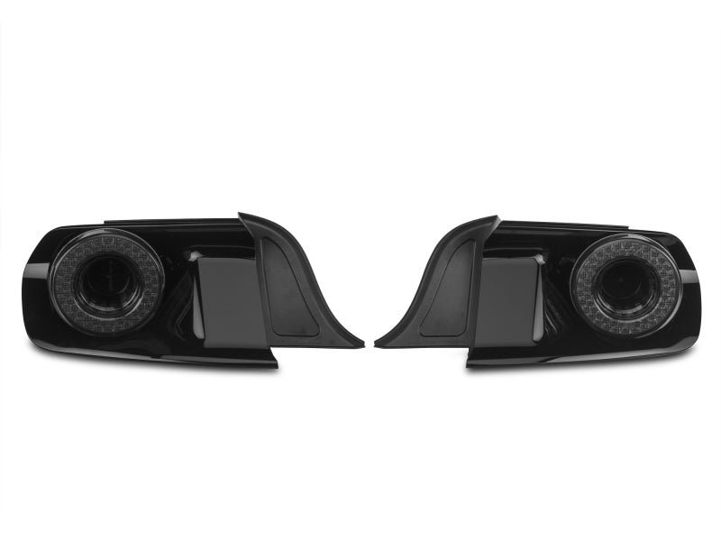 Raxiom 15-22 Ford Mustang Halo LED Tail Lights - Gloss Black Housing (Smoked Lens) Raxiom 15-22 Ford Mustang Halo LED Tail Lights - Gloss Black Housing (Smoked Lens)