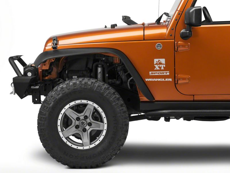 Raxiom 07-18 Jeep Wrangler JK 20-In Light Bar Hood Mounting Brackets Raxiom 07-18 Jeep Wrangler JK 20-In Light Bar Hood Mounting Brackets