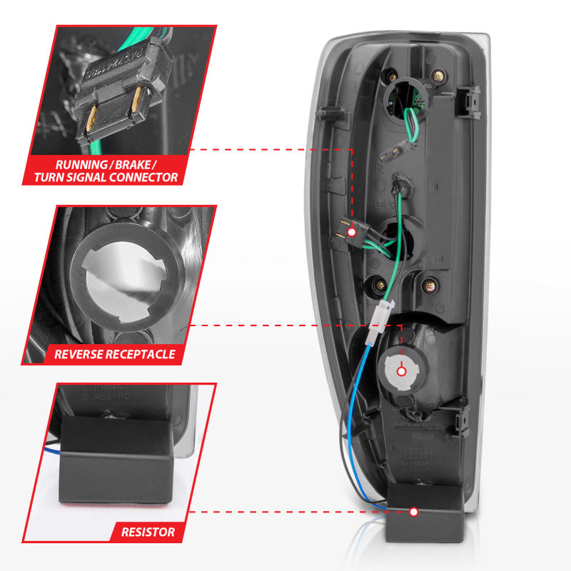 Anzo 04-10 Chevy Colorado LED Tailights G2 - Black Anzo 04-10 Chevy Colorado LED Tailights G2 - Black