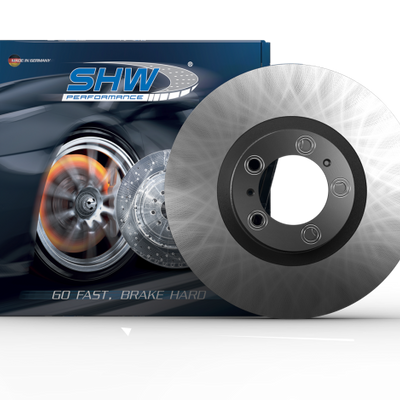 SHW 00-06 Audi TT 1.8L Front Smooth Monobloc Brake Rotor (8N0615301A)