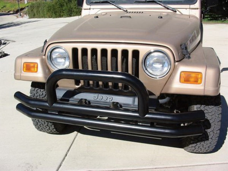 Rampage 1976-1983 Jeep CJ5 Double Tube Bumper Front - Black Rampage 1976-1983 Jeep CJ5 Double Tube Bumper Front - Black