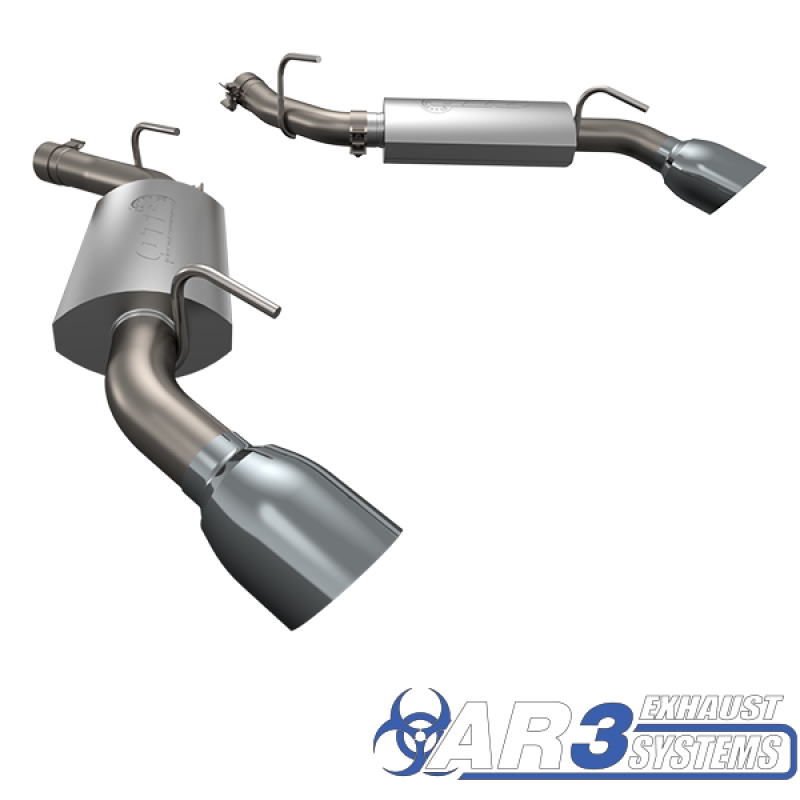 QTP 10-13 Chevrolet Camaro SS 6.2L 304SS AR3 Axle Back Exhaust w/4.5in Tips QTP 10-13 Chevrolet Camaro SS 6.2L 304SS AR3 Axle Back Exhaust w/4.5in Tips