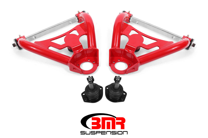 BMR 64-72 A-Body Pro-Touring Upper A-Arms w/ Tall Ball Joint (Delrin) - Red BMR 64-72 A-Body Pro-Touring Upper A-Arms w/ Tall Ball Joint (Delrin) - Red