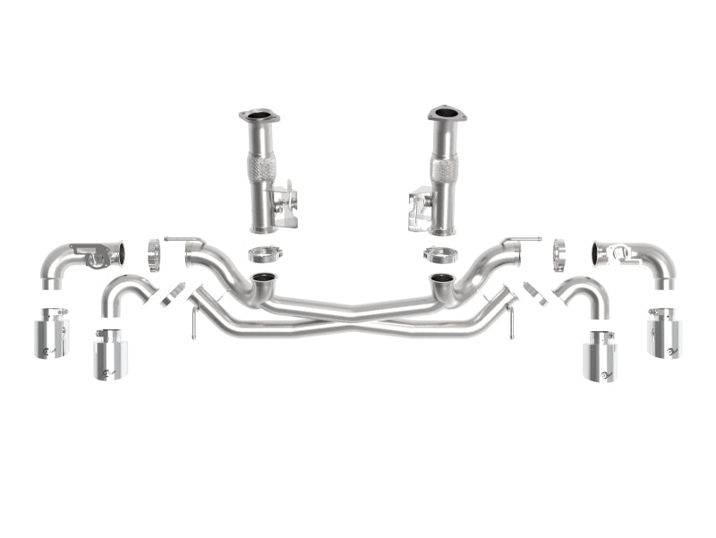 AFe MACH Force-Xp 304 Stainless Steel Cat-Back Exhaust Polished 2020 Chevrolet Corvette C8 AFe MACH Force-Xp 304 Stainless Steel Cat-Back Exhaust Polished 2020 Chevrolet Corvette C8