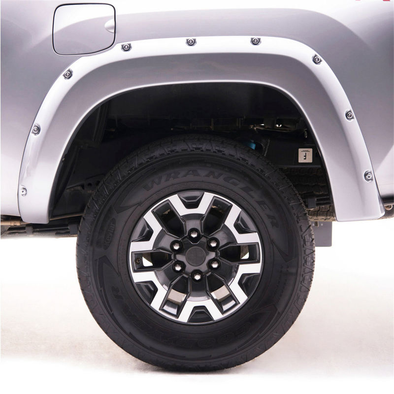 EGR 16+ Toyota Tacoma w/Mudflap Bolt-On Look Color Match Fender Flares - Set - Silver Sky EGR 16+ Toyota Tacoma w/Mudflap Bolt-On Look Color Match Fender Flares - Set - Silver Sky