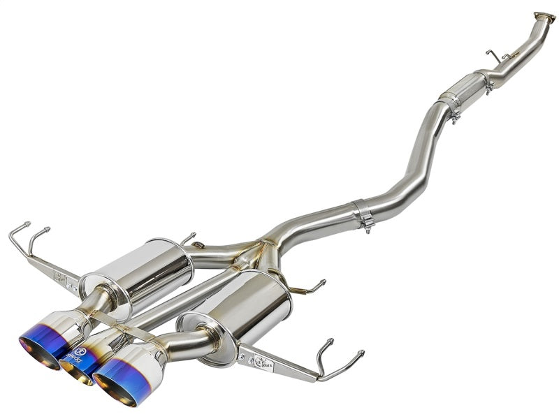 aFe Takeda 3in 304 SS Cat-Back Exhaust w/ Blue Flame Tips 2017+ Honda Civic Type R I4 2.0L (t) aFe Takeda 3in 304 SS Cat-Back Exhaust w/ Blue Flame Tips 2017+ Honda Civic Type R I4 2.0L (t)