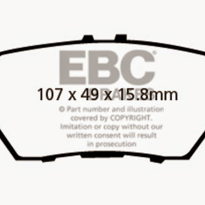 EBC 05-08 Acura RL 3.5 Ultimax2 Rear Brake Pads