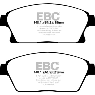 EBC 13+ Buick Encore 1.4 Turbo Ultimax2 Front Brake Pads