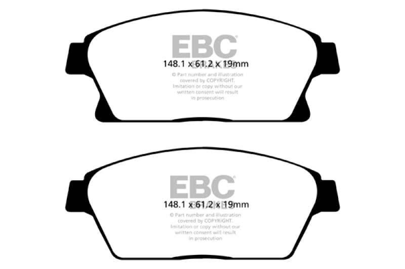 EBC 13+ Buick Encore 1.4 Turbo Ultimax2 Front Brake Pads EBC 13+ Buick Encore 1.4 Turbo Ultimax2 Front Brake Pads