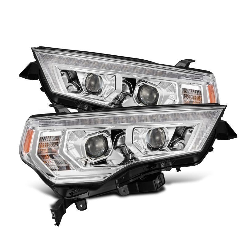 AlphaRex 14-22 Toyota 4Runner PRO-Series Projector Headlights Black w/Seq. Sig. + DRL AlphaRex 14-22 Toyota 4Runner PRO-Series Projector Headlights Black w/Seq. Sig. + DRL