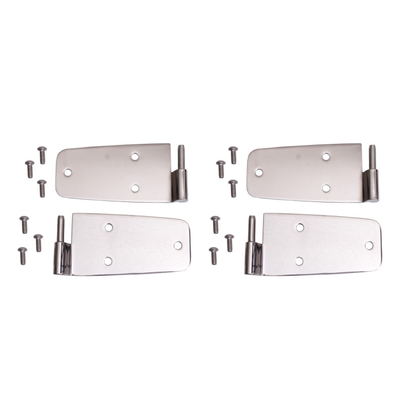 Rugged Ridge 76-93 Jeep CJ / Jeep Wrangler Stainless Door Hinge Kit Rugged Ridge 76-93 Jeep CJ / Jeep Wrangler Stainless Door Hinge Kit