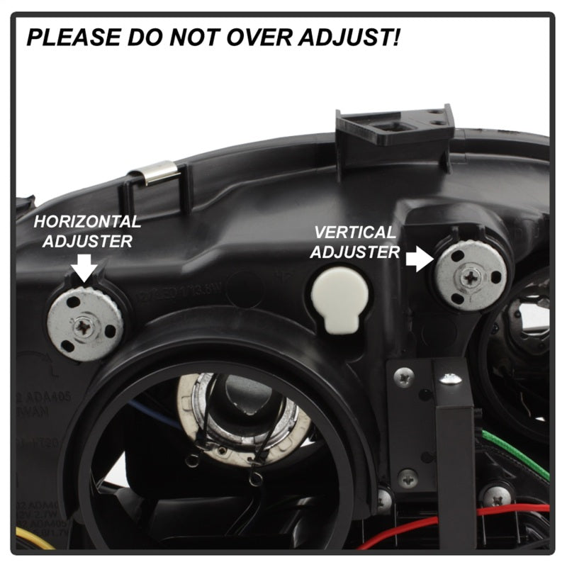 Spyder Audi A4 06-08 Projector Headlights Halogen Model Only - DRL Black PRO-YD-AA405-DRL-BK Spyder Audi A4 06-08 Projector Headlights Halogen Model Only - DRL Black PRO-YD-AA405-DRL-BK