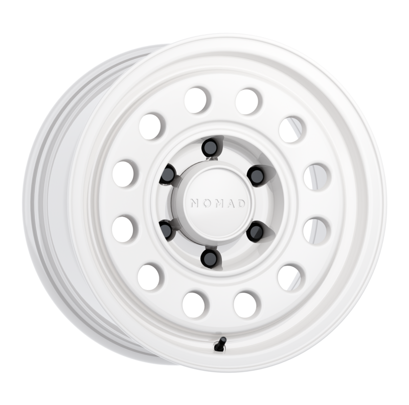 Nomad N501SA Convoy 17x7.5in / 5x130 BP / 50mm Offset / 78.1mm Bore - Gloss White Wheel Nomad N501SA Convoy 17x7.5in / 5x130 BP / 50mm Offset / 78.1mm Bore - Gloss White Wheel