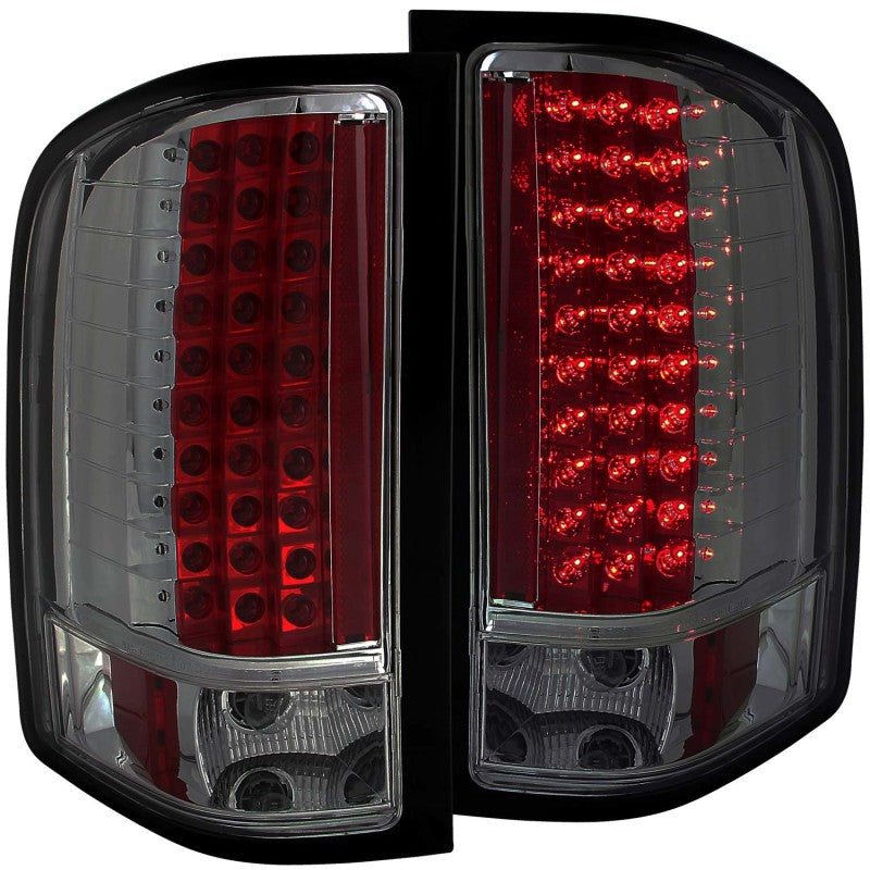 ANZO 2007-2013 Chevrolet Silverado 1500 LED Taillights Smoke ANZO 2007-2013 Chevrolet Silverado 1500 LED Taillights Smoke