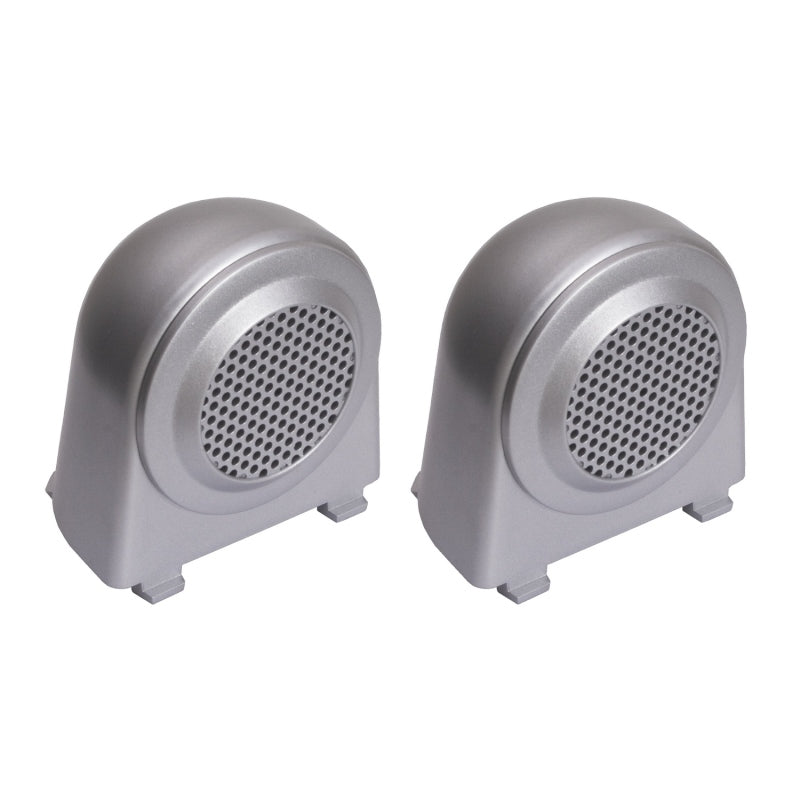 Rugged Ridge 07-10 Jeep Wrangler JK Silver Tweeter Speaker Enclosures Rugged Ridge 07-10 Jeep Wrangler JK Silver Tweeter Speaker Enclosures