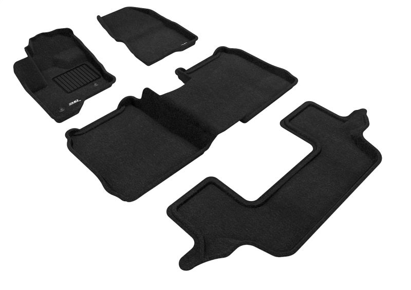 3D Maxpider 09-19 Ford Flex w/o Center Console Elegant 1st 2nd 3rd (2 Eyelets) - Set (Black) 3D Maxpider 09-19 Ford Flex w/o Center Console Elegant 1st 2nd 3rd (2 Eyelets) - Set (Black)
