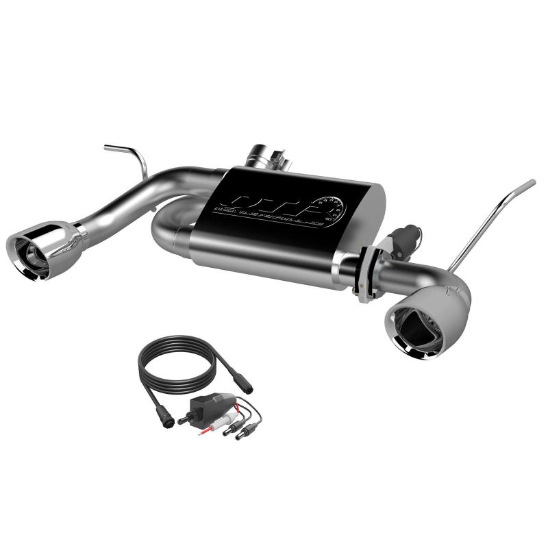 QTP 07-18 Jeep Wrangler 3.6L/3.8L 304SS Screamer Axle Back Exhaust w/4in Tips QTP 07-18 Jeep Wrangler 3.6L/3.8L 304SS Screamer Axle Back Exhaust w/4in Tips
