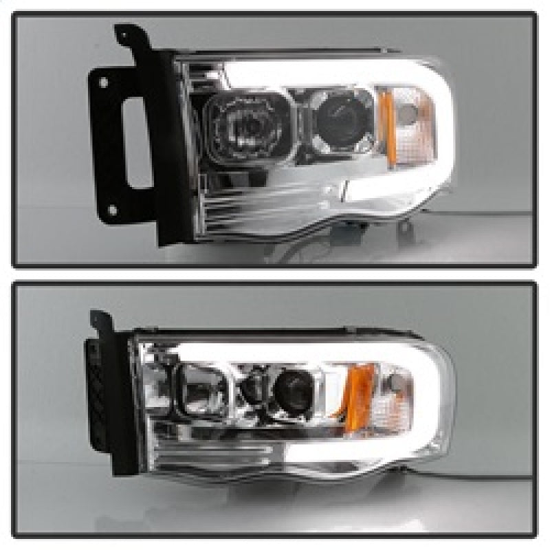 Spyder Dodge Ram 1500 02-05 V2 Projector Headlights - Light Bar DRL - Chrome PRO-YD-DR02V2-LB-C Spyder Dodge Ram 1500 02-05 V2 Projector Headlights - Light Bar DRL - Chrome PRO-YD-DR02V2-LB-C