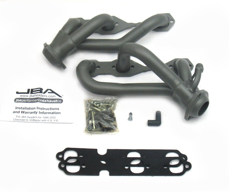 JBA 96-01 GM S Truck 4.3L V6 w/o A.I.R. Injection 1-1/2in Primary Ti Ctd Cat4Ward Header JBA 96-01 GM S Truck 4.3L V6 w/o A.I.R. Injection 1-1/2in Primary Ti Ctd Cat4Ward Header