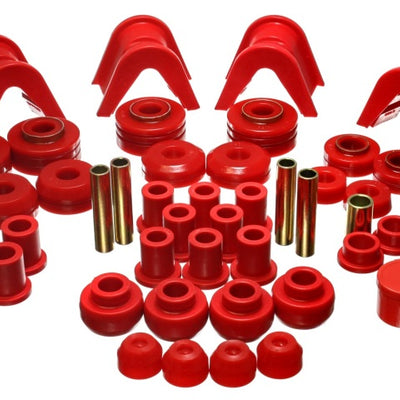 Energy Suspension 73-79 Ford F-150 Pickup w/ 2 Degree C-Bushing Red Hyper-Flex Master Bushing Set