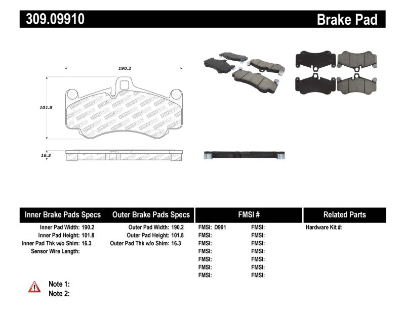 StopTech Performance Brake Pads StopTech Performance Brake Pads