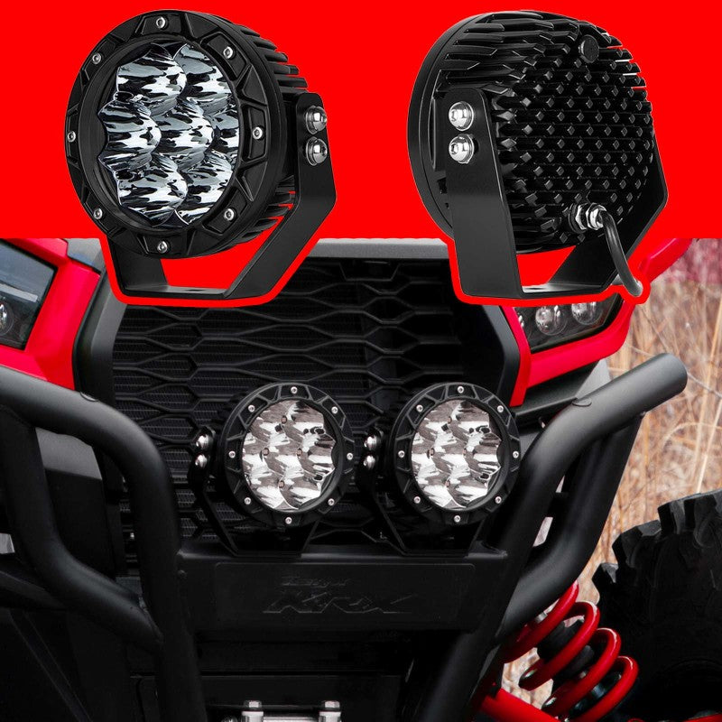 XK Glow Spot Beam Cube Offroad Round Work Light Kit 1pc 5in XK Glow Spot Beam Cube Offroad Round Work Light Kit 1pc 5in