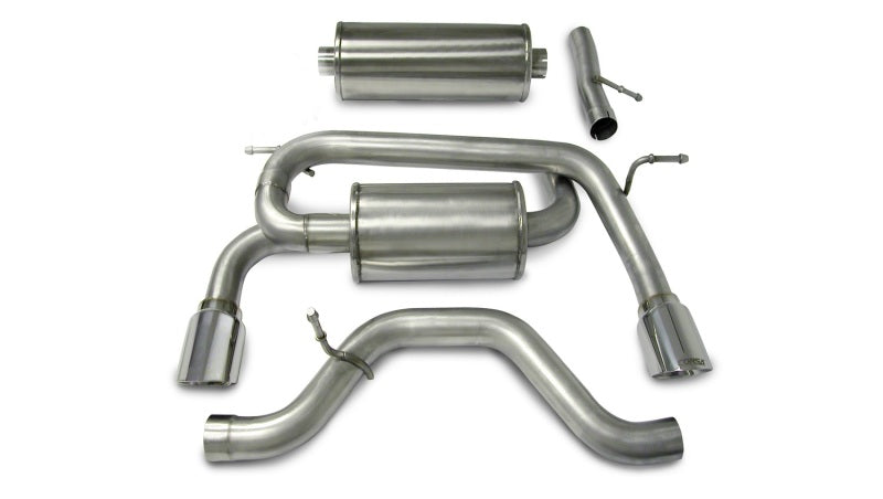 Corsa 2006-2008 Hummer H3 3.5L Polished Sport Cat-Back Exhaust Corsa 2006-2008 Hummer H3 3.5L Polished Sport Cat-Back Exhaust