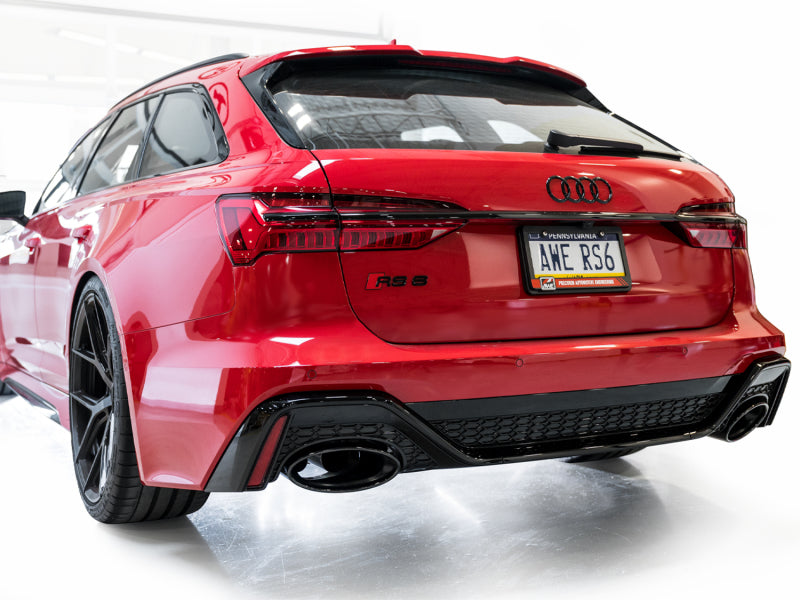 AWE Tuning 21-23 Audi C8 RS6/RS7 SwitchPath Cat-back Exhaust - Diamond Black Tips AWE Tuning 21-23 Audi C8 RS6/RS7 SwitchPath Cat-back Exhaust - Diamond Black Tips