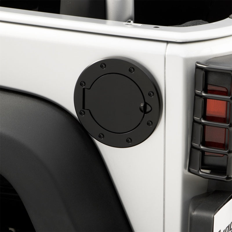 Rugged Ridge 07-18 Jeep Wrangler JK Black Non-Locking Gas Cap Door Rugged Ridge 07-18 Jeep Wrangler JK Black Non-Locking Gas Cap Door