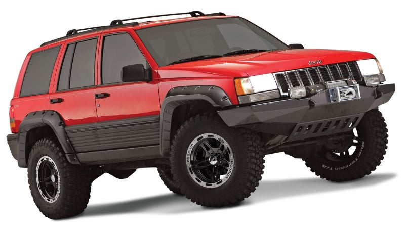 Bushwacker 93-98 Jeep Grand Cherokee Cutout Style Flares 4pc - Black Bushwacker 93-98 Jeep Grand Cherokee Cutout Style Flares 4pc - Black