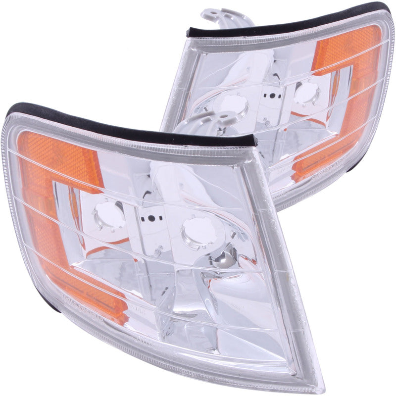 ANZO Corner Lights 1994-1997 Honda Accord Euro Corner Lights Chrome w/ Amber Reflector ANZO Corner Lights 1994-1997 Honda Accord Euro Corner Lights Chrome w/ Amber Reflector