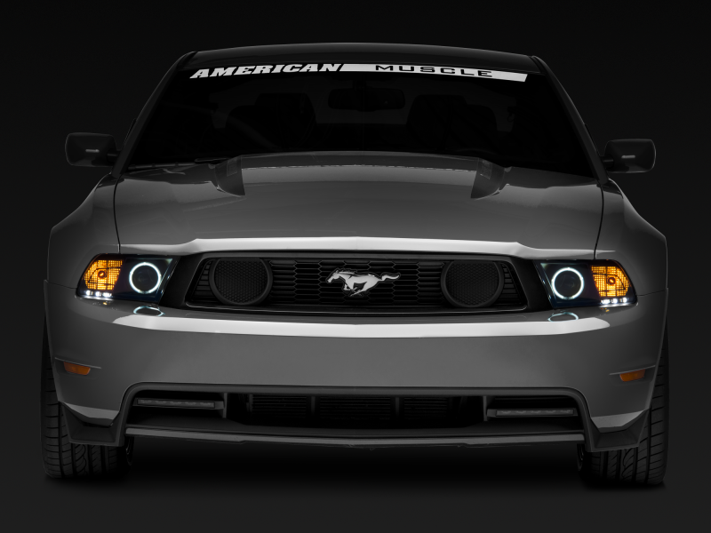 Raxiom 10-12 Ford Mustang w/ Headlights CCFL Halo Projector Headlights- Black Housing (Clear Lens) Raxiom 10-12 Ford Mustang w/ Headlights CCFL Halo Projector Headlights- Black Housing (Clear Lens)